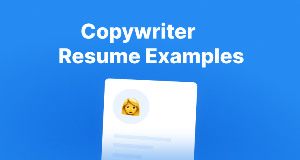 Copywriter Resume Examples