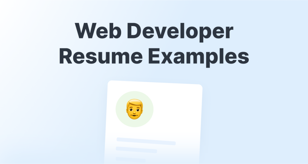 Web Developer Resume Examples