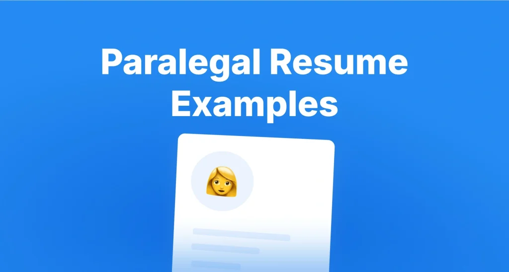 Paralegal Resume Examples