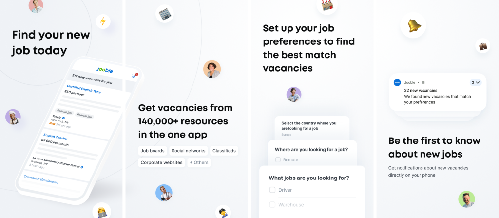 Jooble Job Search mobile application